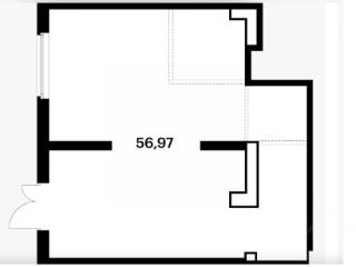 Торговое помещение, 56.5 м², 1/33 этаж