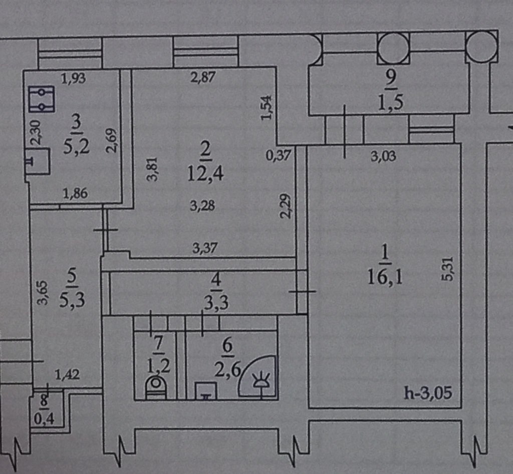 Продажа двухкомнатной квартиры 48 м², 3/4 этаж на улице Адмирала Макарова,  15/2 в Севастополе - МИР КВАРТИР, объявление 281917549