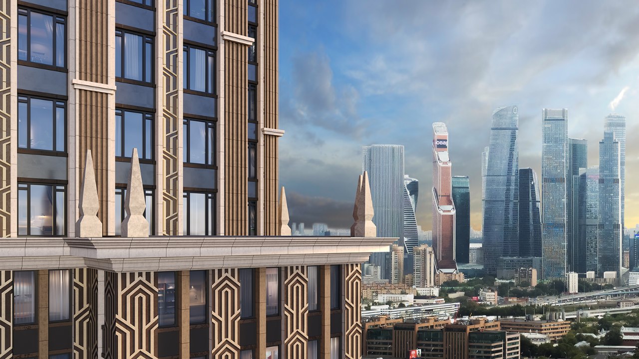 Sezar City – это две башни и два дома переменной этажности. Фото: Sezar Group